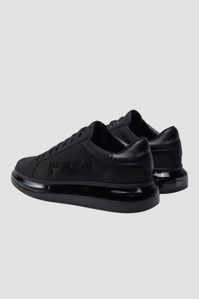 KARL LAGERFELD Czarne sneakersy KAPRI KUSHION Deco Line Lo Lace