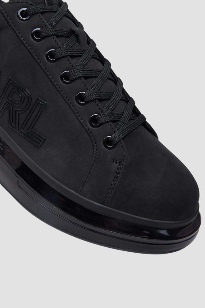 KARL LAGERFELD Black KAPRI KUSHION Deco Line Lo Lace sneakers