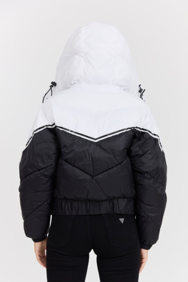 KARL LAGERFELD Czarna damska kurtka Colorblock Padded Jacket