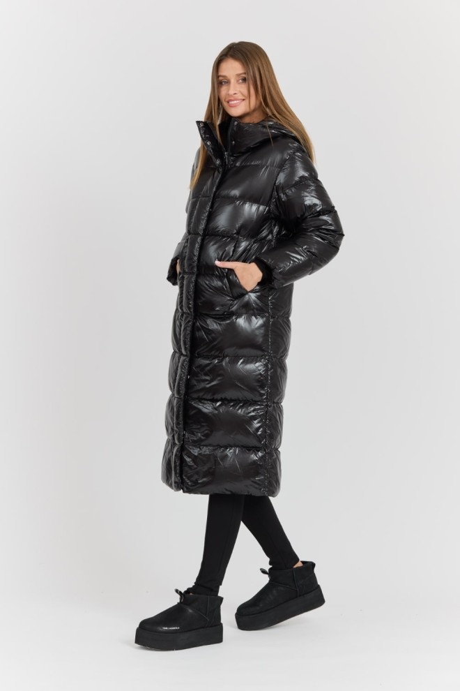 HETREGO Black Tara Woman Oversized Quilted Down Coat