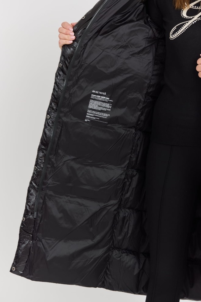 HETREGO Black Tara Woman Oversized Quilted Down Coat