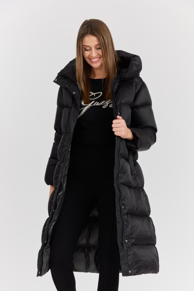 HETREGO Black Women's Karen Woman Quilted Down Coat