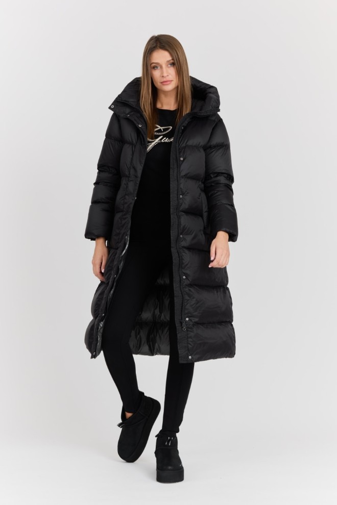 HETREGO Black Women's Karen Woman Quilted Down Coat