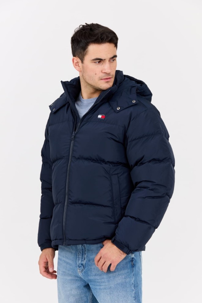 TOMMY JEANS Navy blue down men's Alaska jacket