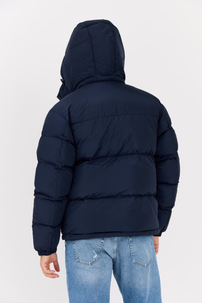 TOMMY JEANS Navy blue down men's Alaska jacket