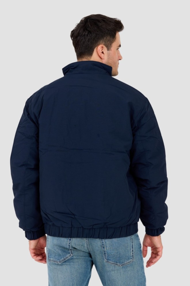 TOMMY JEANS Men's navy blue transitional jacket with a small logo