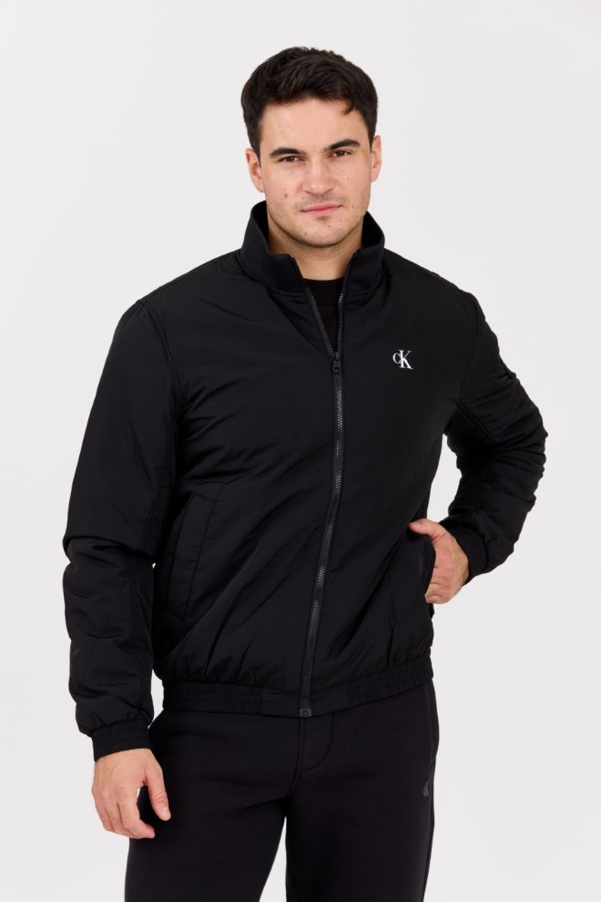 CALVIN KLEIN Black men's Harrington transitional jacket