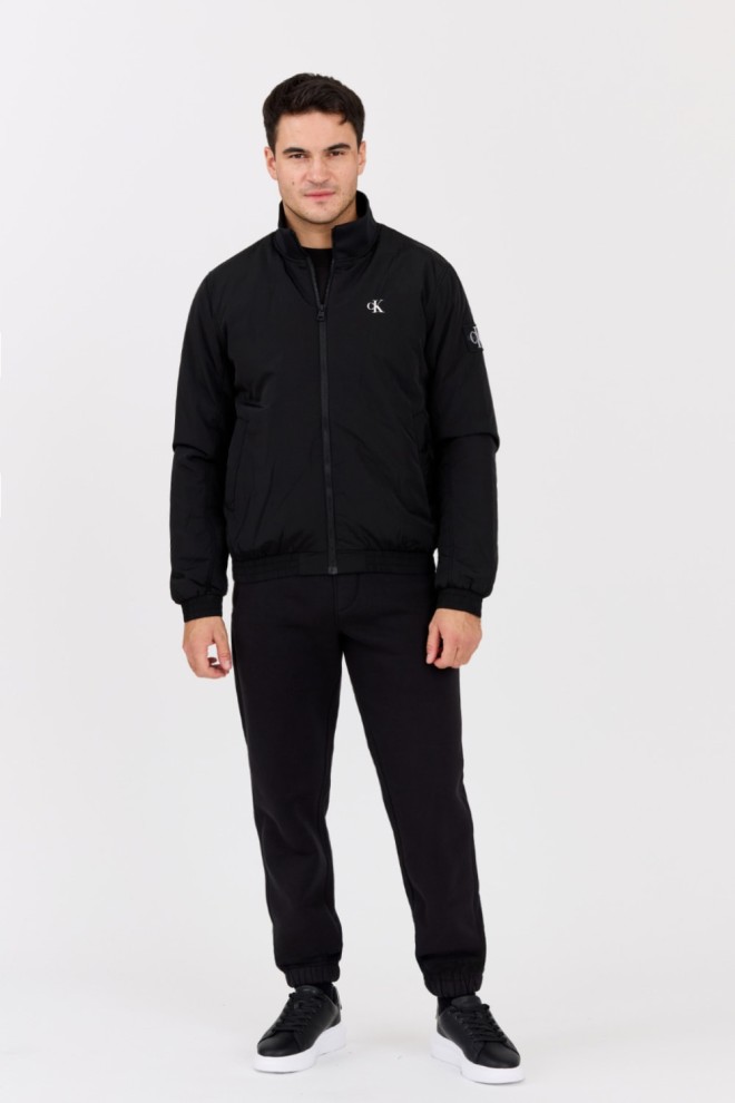 CALVIN KLEIN Black men's Harrington transitional jacket