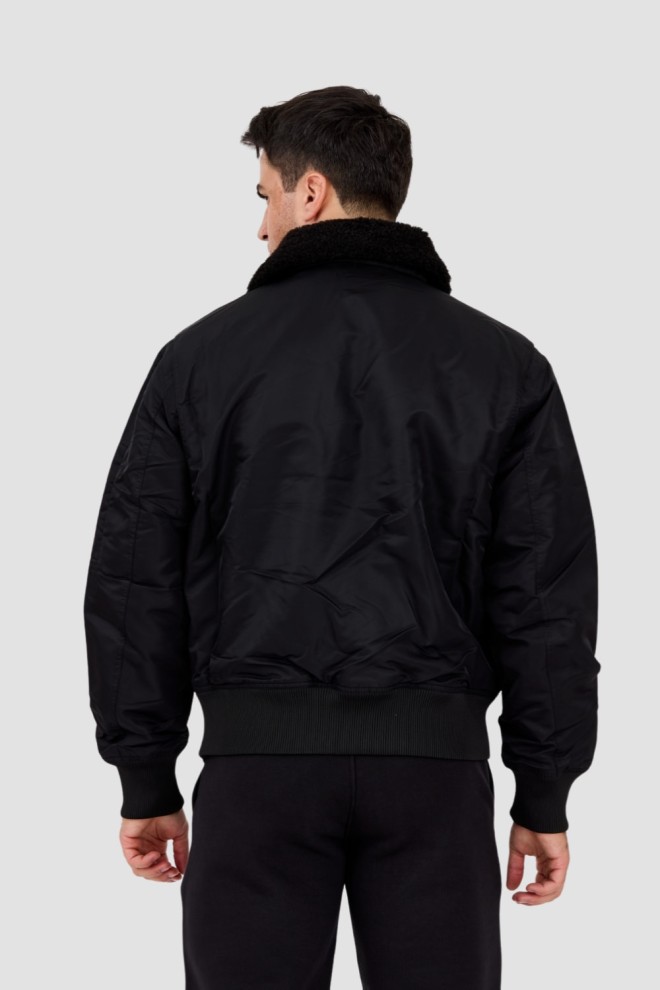 CALVIN KLEIN Black men's bomber jacket