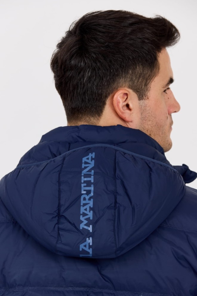 LA MARTINA Bărbați albastru marin matlasat Outerwear Basic Nylon sacou