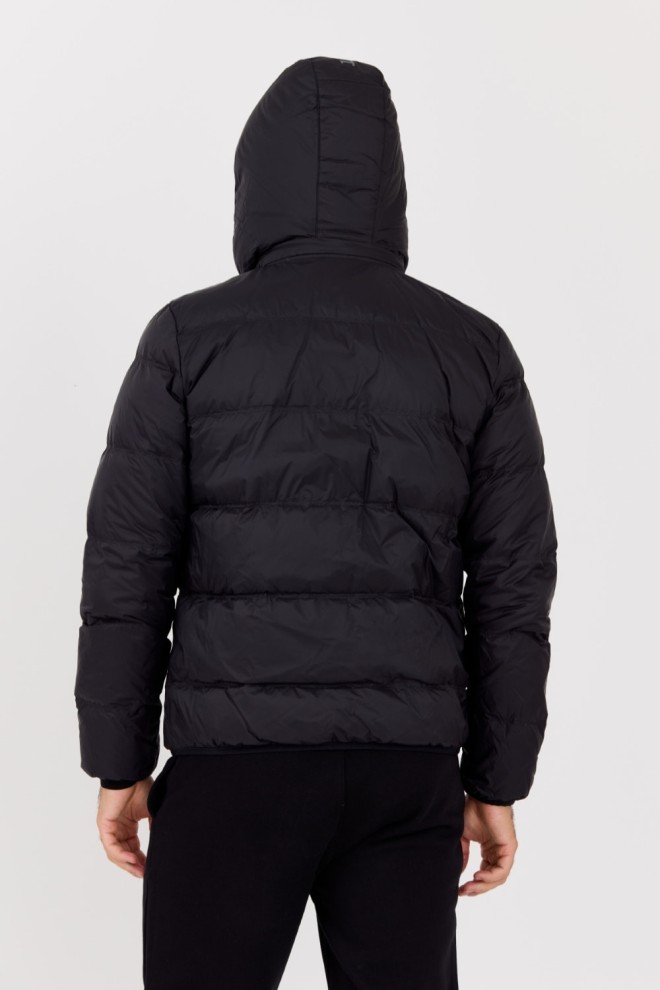 LA MARTINA MAN Black matlasat bărbați Outerwear Basic Nylon sacou
