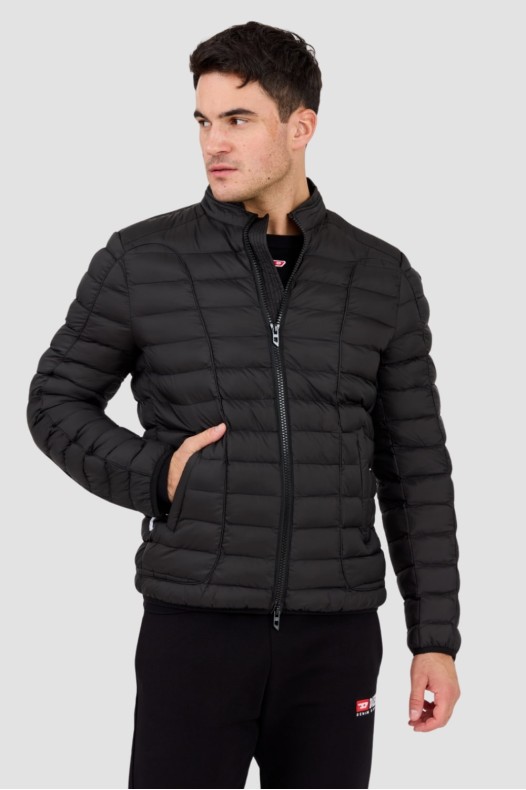 DIESEL Black quilted men's...