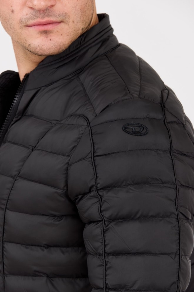 DIESEL Black quilted men's W-PILOT jacket