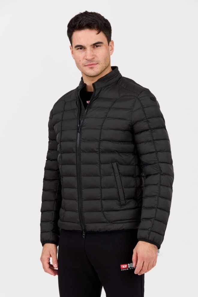 DIESEL Black quilted men's W-PILOT jacket