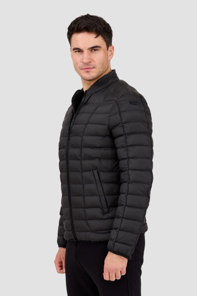 DIESEL Black quilted men's W-PILOT jacket