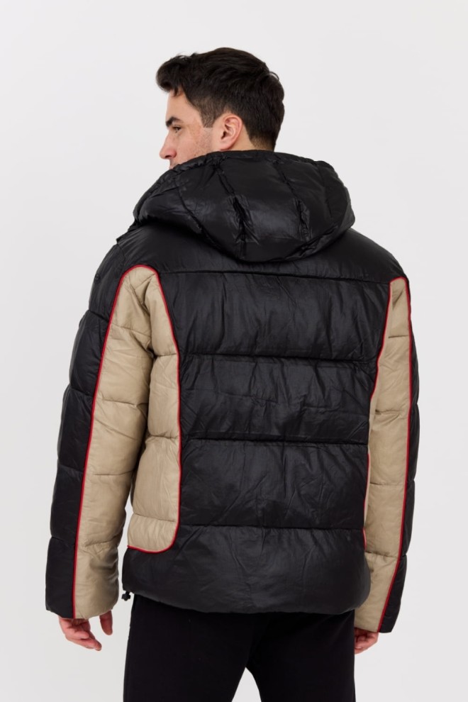 DIESEL Geacă neagră W-OSTEND pentru bărbați