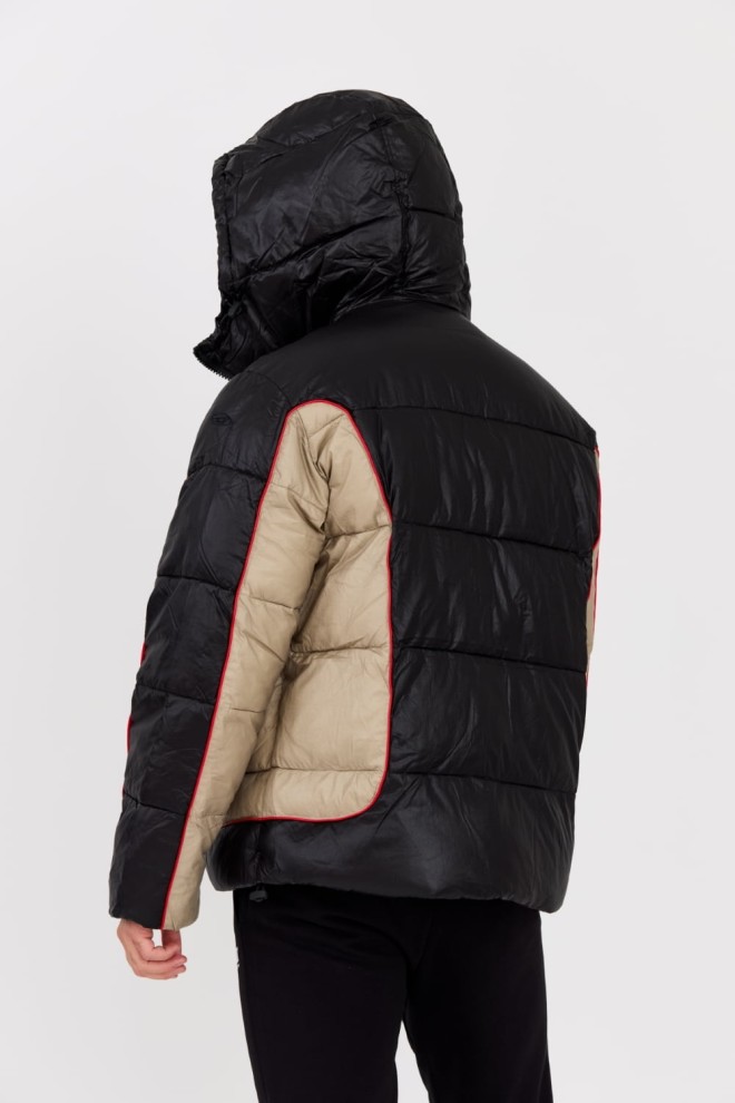 DIESEL Geacă neagră W-OSTEND pentru bărbați