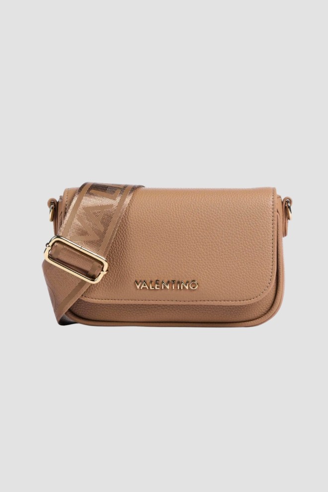 VALENTINO Brązowa listonoszka Miramar Flap Bag