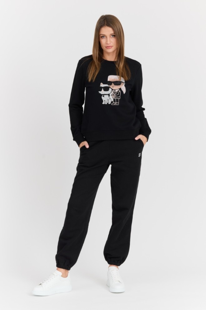 KARL LAGERFELD Black women's Ikonik 2.0 sweatpants