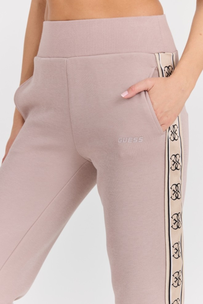 GUESS Women's taupe Britney Jogger sweatpants