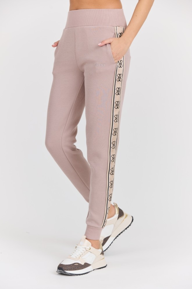 GUESS Women's taupe Britney Jogger sweatpants