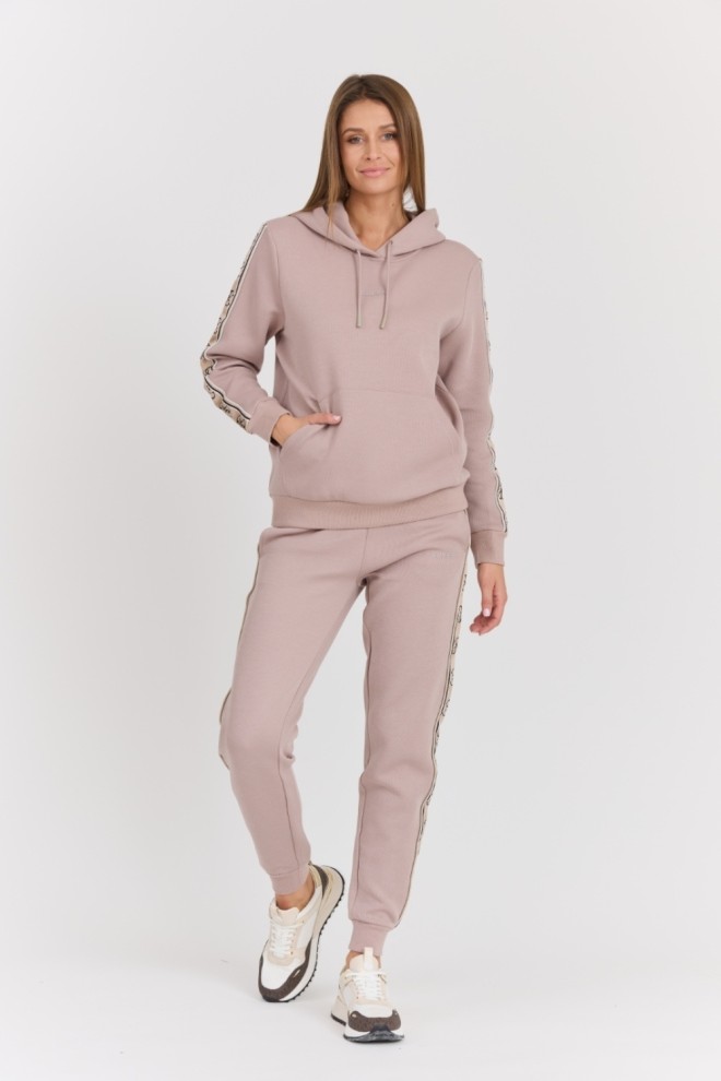 GUESS Women's taupe Britney Jogger sweatpants