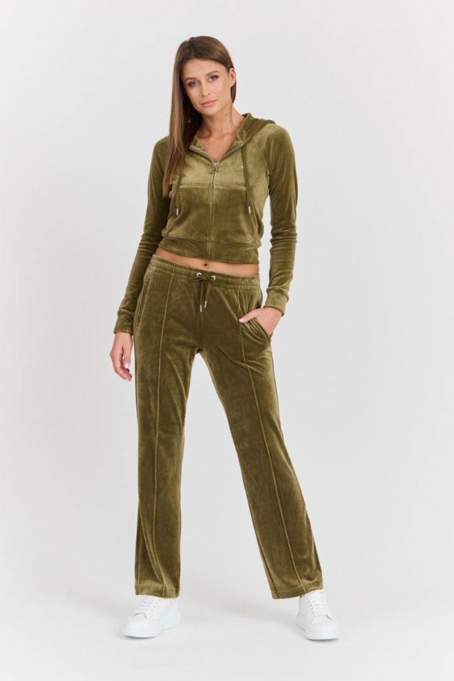 JUICY COUTURE Damskie zielone spodnie dresowe Tina Track Pant