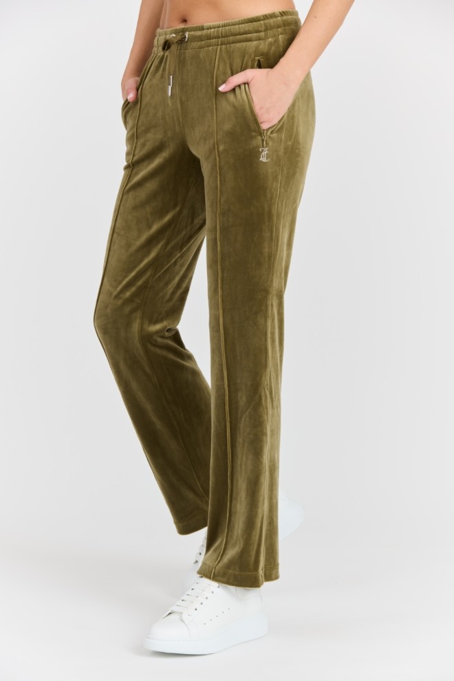 Pantaloni de trening verde Tina pentru femei JUICY COUTURE 