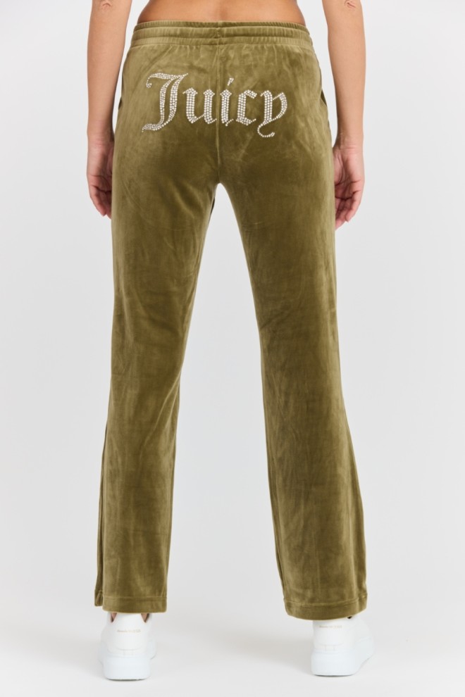 Pantaloni de trening verde Tina pentru femei JUICY COUTURE 