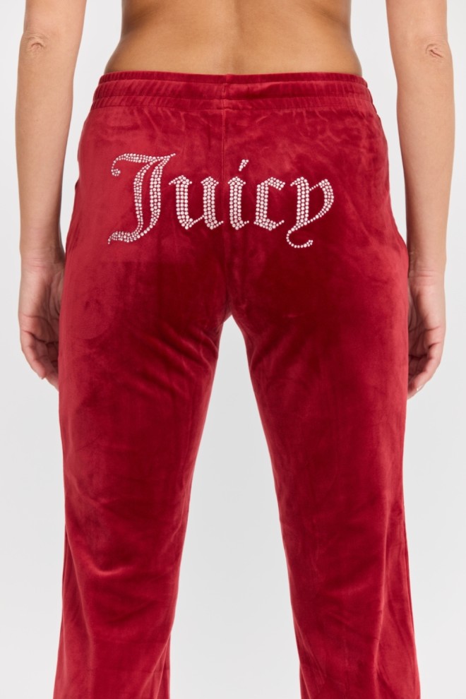 JUICY COUTURE Damskie czerwone spodnie dresowe Tina Track Pant