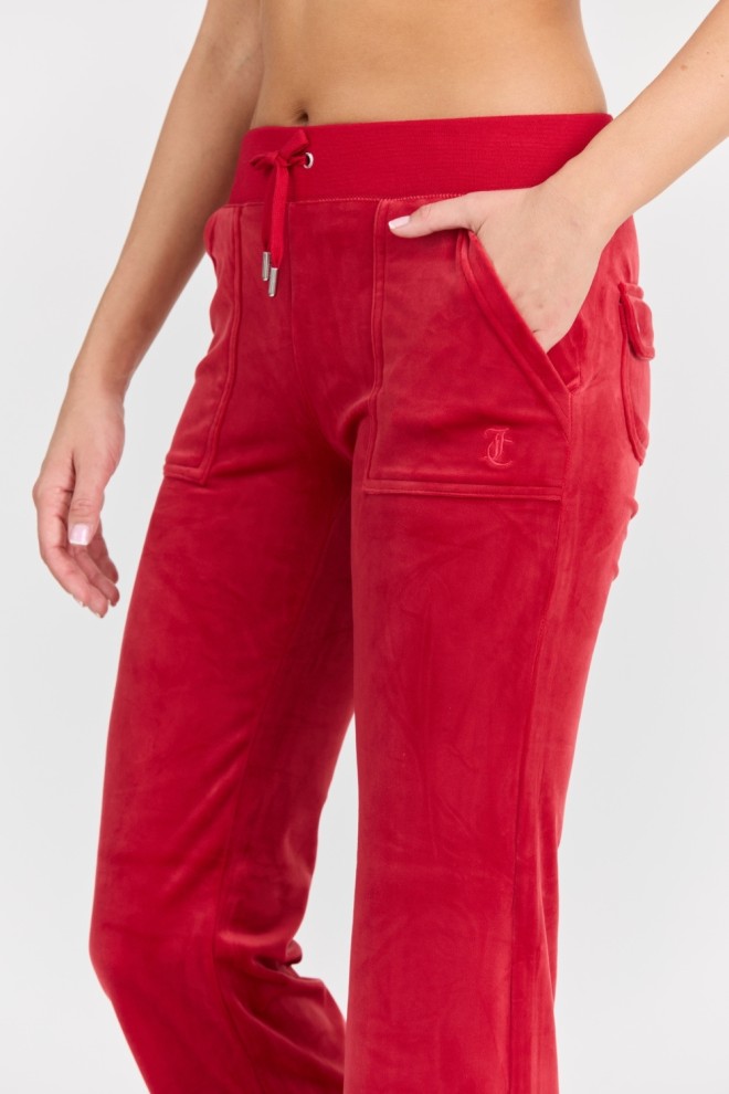 JUICY COUTURE Women's red sweatpants Del Ray Pant