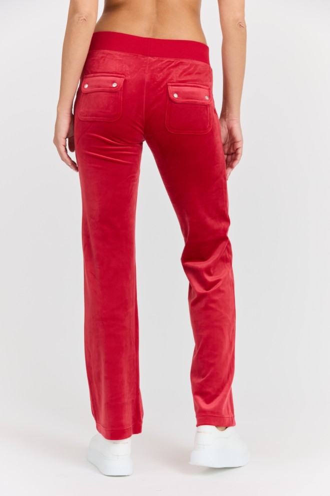 JUICY COUTURE Women's red sweatpants Del Ray Pant