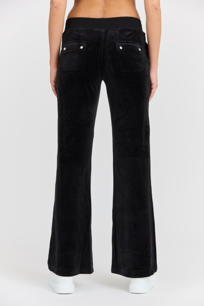 JUICY COUTURE Czarne damskie dresowe spodnie Layla Jewelled Low Rise Pant