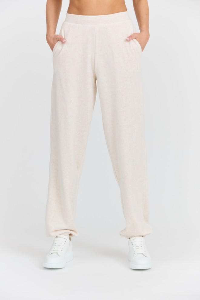 Pantaloni de trening bej Davidson Gold pentru femei JUICY COUTURE 
