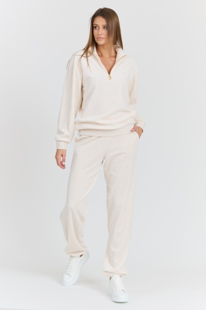 Pantaloni de trening bej Davidson Gold pentru femei JUICY COUTURE 