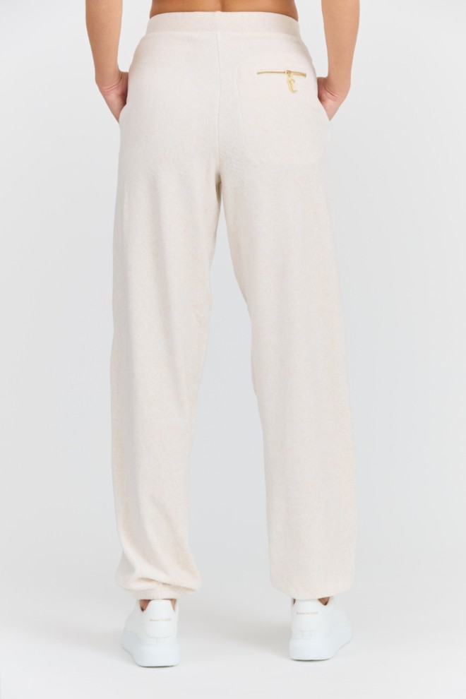 Pantaloni de trening bej Davidson Gold pentru femei JUICY COUTURE 