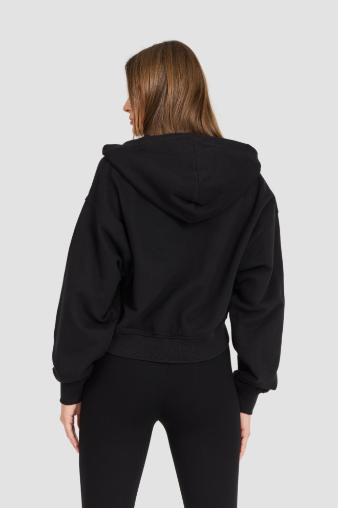 CALVIN KLEIN Black women's zip-up hoodie