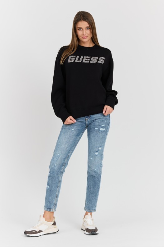 GUESS Czarna damska bluza z...