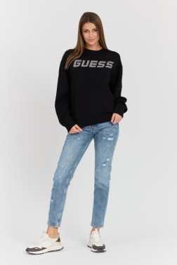 GUESS Czarna damska bluza z...