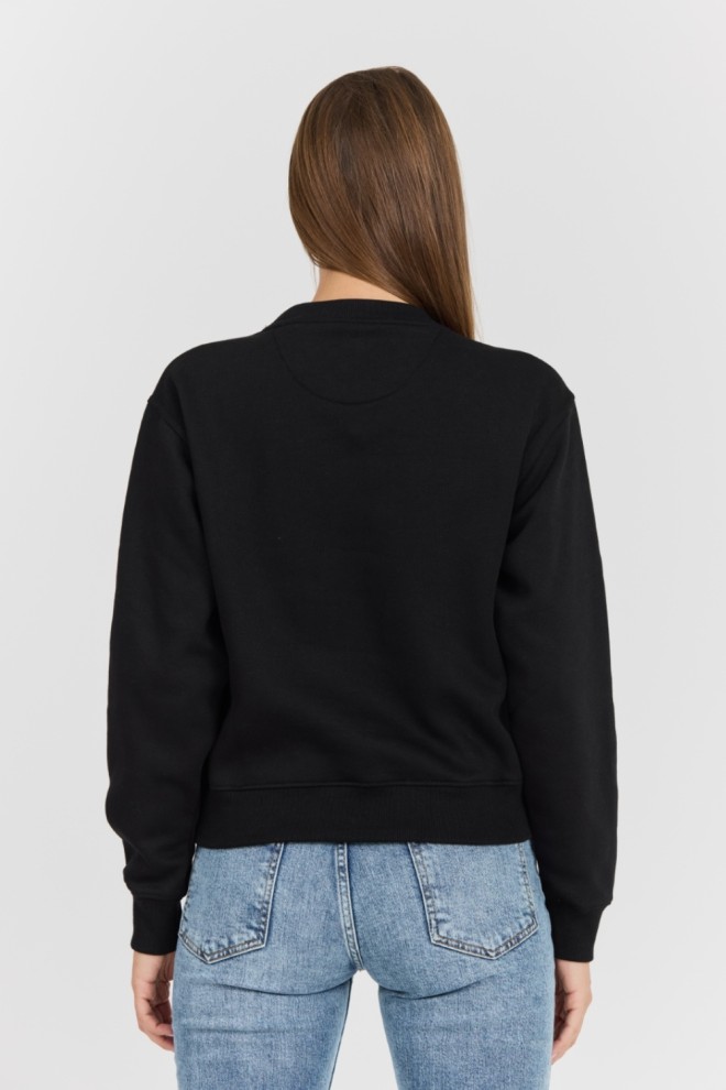 GUESS Tricou negru pentru femei Icon cu logo mare