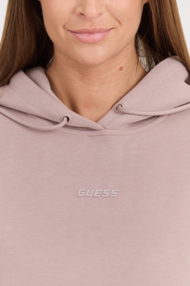 GUESS Women's Taupe Carla Hooded Sweatshirt