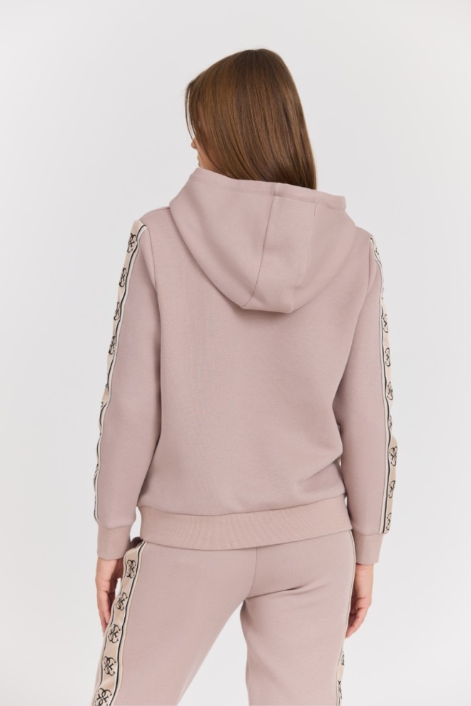 GUESS Women's Taupe Carla Hooded Sweatshirt