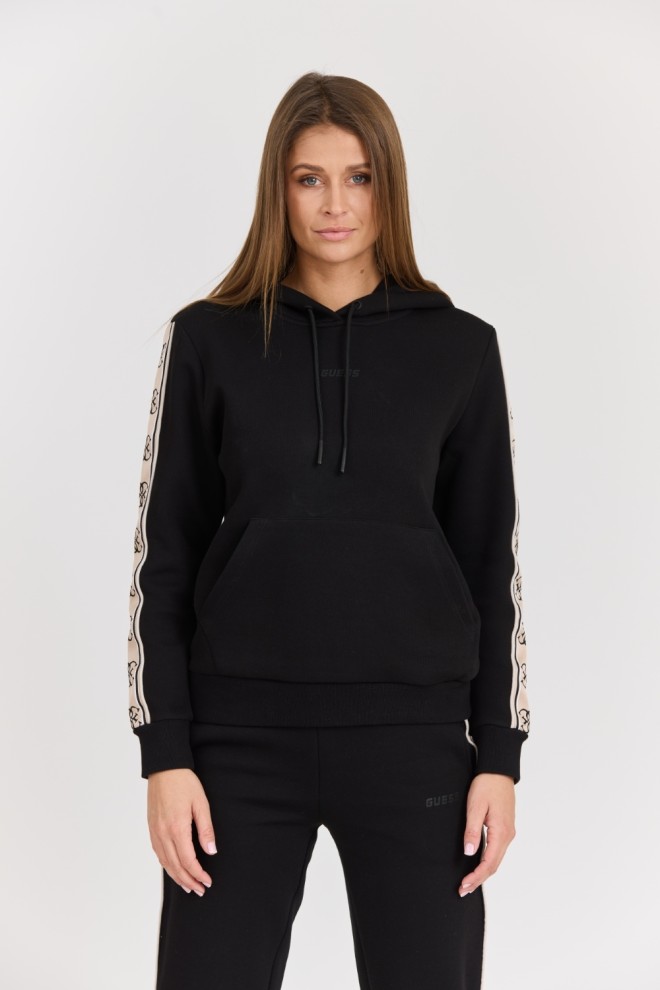 GUESS Black Women's Carla Hooded Sweatshirt