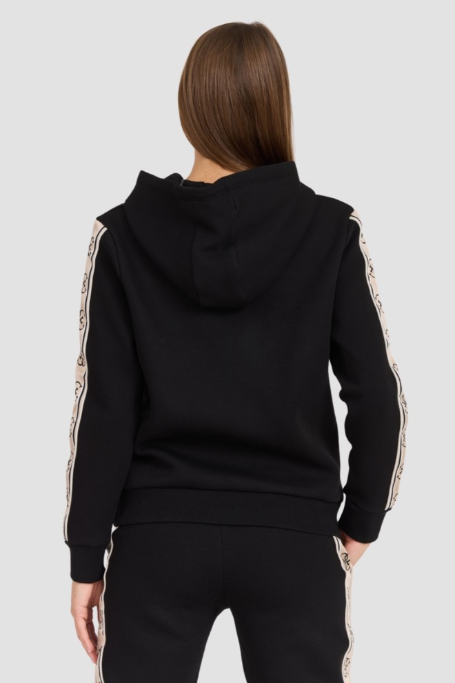 GUESS Black Women's Carla Hooded Sweatshirt