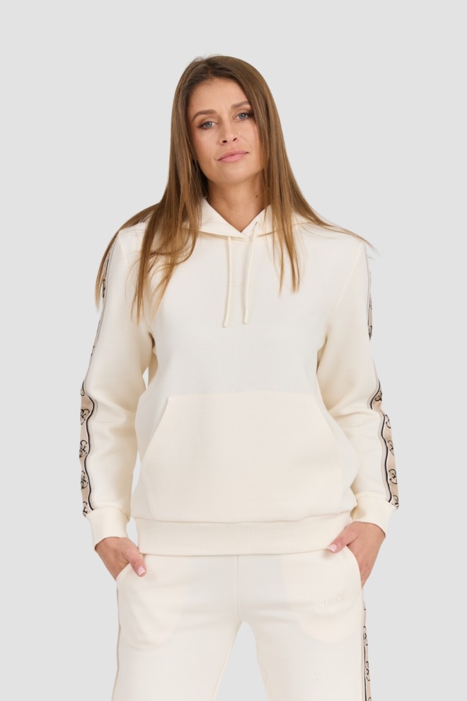 GUESS Beige Women's Carla Hooded Sweatshirt