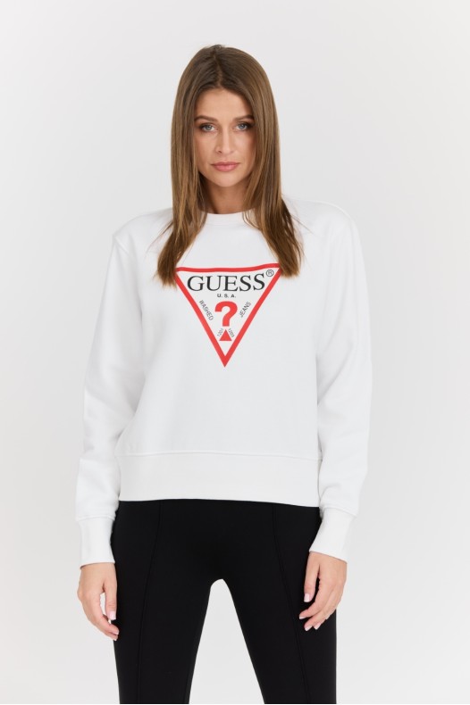 GUESS Biała damska bluza z...