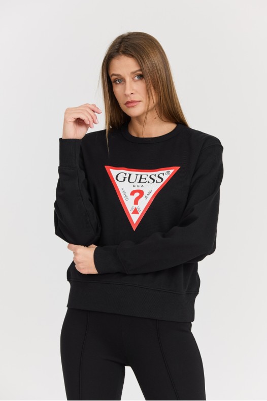 GUESS Czarna damska bluza z...