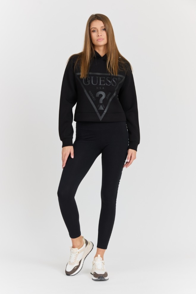 GUESS Black women's New Alisa sweatshirt with large logo