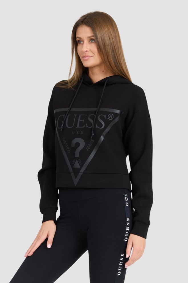 GUESS Black women's New Alisa sweatshirt with large logo