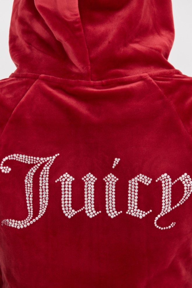 JUICY COUTURE Damska czerwona bluza Madison Hoodie